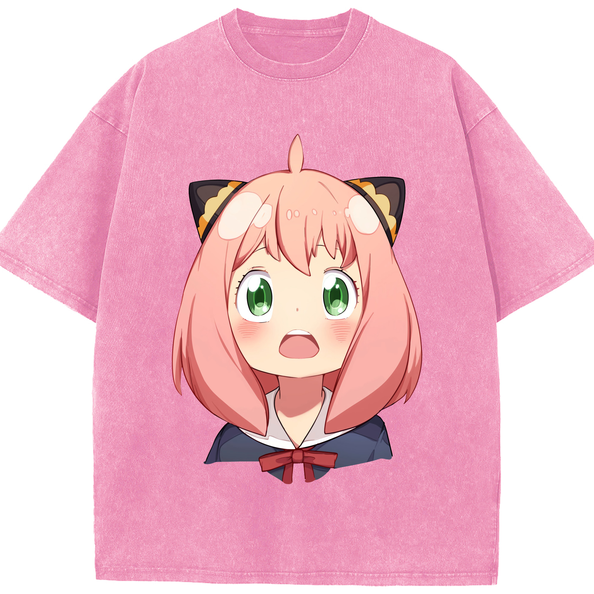 （画像用） SPY×FAMILY间谍家家酒 綿100% ヴィンテージ風 半袖Tシャツ（フロントプリント）